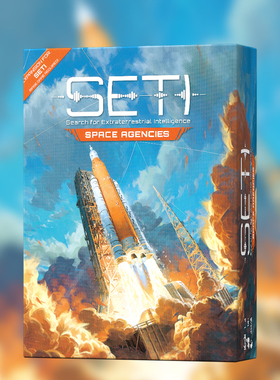 SETI星空觅迹太空机构桌游+两张推广卡休闲聚会探寻地外文明游戏