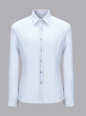 奥迪新款进口车销售女衬衫灰色女士衬衣长袖汽车4S店工作服工装