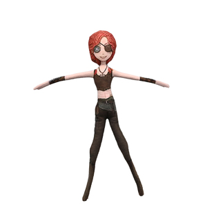 新款第五人格弓箭手无白边抽象毛绒公仔手脚铁丝骨架任意摆造型