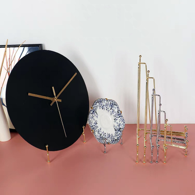 托架简约创意电镀挂钟表底座