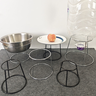 烤肉架烤盘双层架锥形刺身盘架圆形涮锅肉片架鱼生架点心盘陈列架