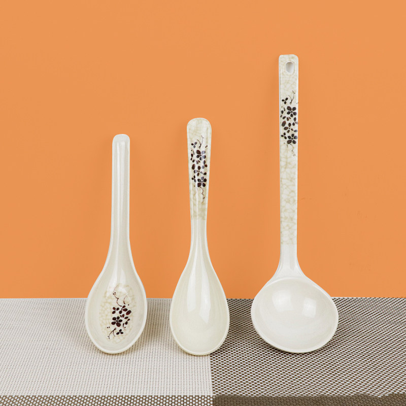 塑料密胺汤匙勾勺长柄汤勺汤壳龟勺家用粥勺拉面勺子仿瓷餐具中式,餐饮具,叉/勺/筷套装,淘宝优惠券,粉丝福利购,淘宝优惠卷