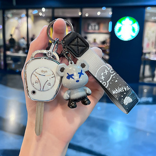 跨境适用于拉达折叠3键波保护钥匙包 俄罗斯拉直板拉达钥匙包扣