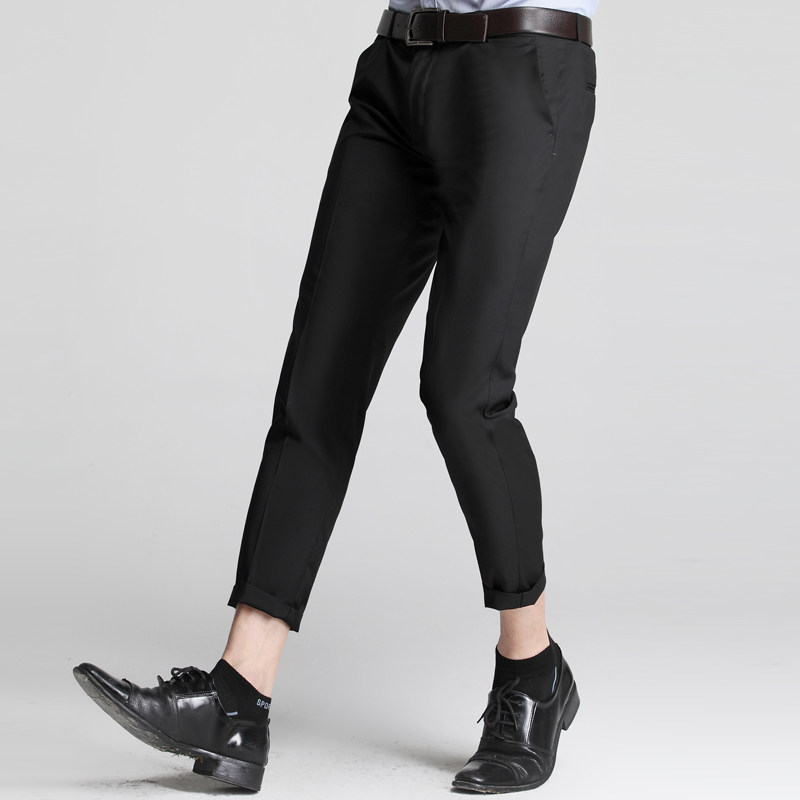 传棨九分西裤男夏季裤英伦青年