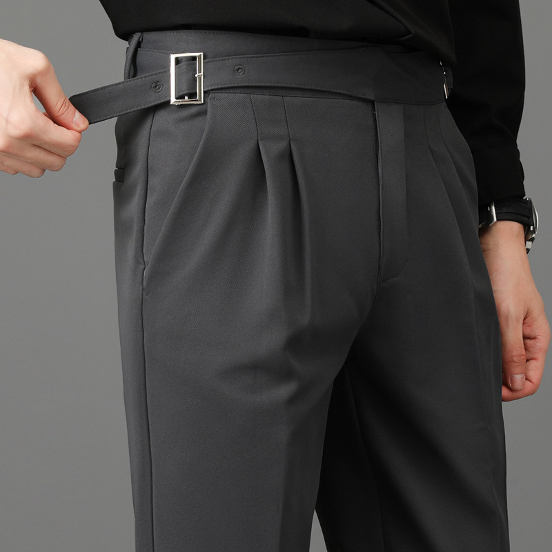 传棨那不勒斯西裤秋冬季免烫抗皱