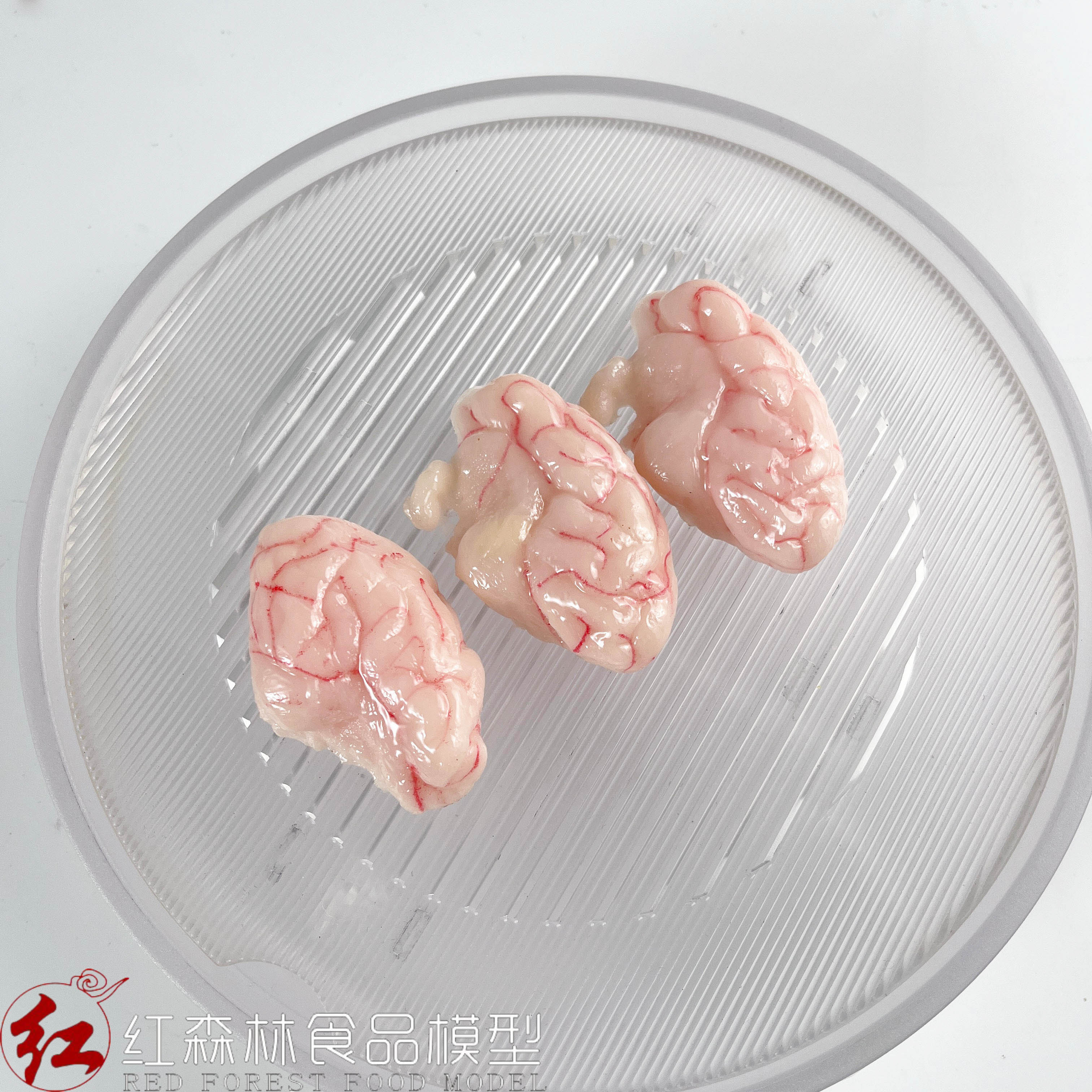 仿真猪脑食品模型火锅麻辣烫厨房样品菜酒店装饰餐厅摆件