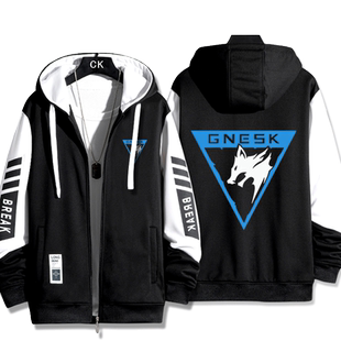 暗区游戏突围周边黑金国际白狼连队章同款cos夹克外套男女衣服潮