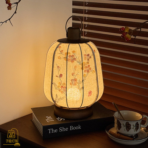 宋式古风手绘书法台灯