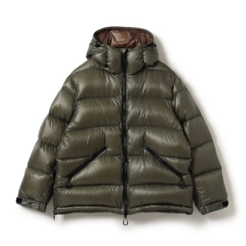 日系Pilgrim联名羽皇联名高蓬松廓形造型两面排骨连帽羽绒服