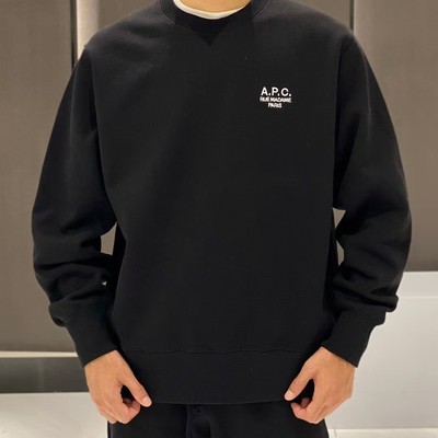 性价比之选基础款加绒小刺绣字母百搭潮流男款圆领卫衣