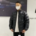 Anwande Stand Collar down Jacket Black