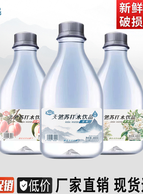 苏打水整箱12瓶*360ml弱碱性0脂0卡无汽饮品原味茉莉花味白桃味