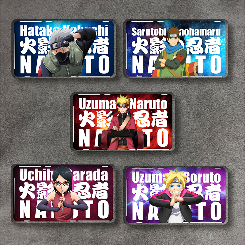 博人传动漫卡片水晶贴冰箱机箱卡通装饰贴纸电动摩托车3D立体车贴