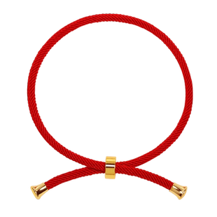 转运珠手绳可穿3d硬金黄金串珠半成品编织本命年红绳皮绳手链女男