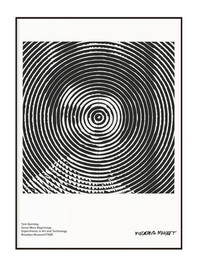 抽象人像艺术海报Tom Gormley 奶油风黑白装饰画现代客厅玄关细边