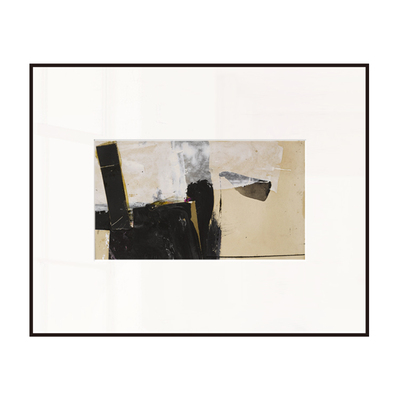 丘山生活 奶油风抽象艺术小众装饰画 笔触色块桌面挂画样板间酒店