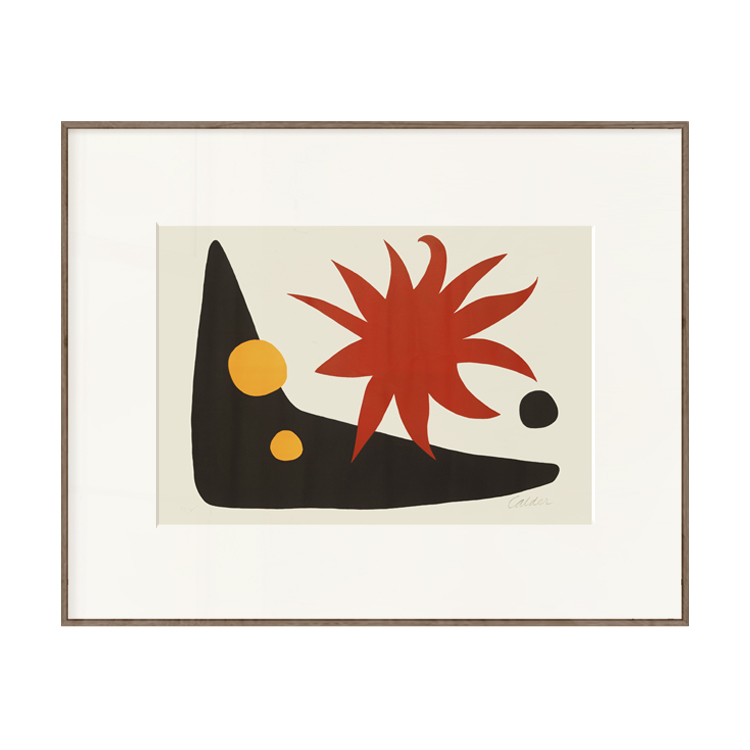 ALEXANDER CALDER 抽象艺术色块挂画组合文艺装饰画餐厅书房图片