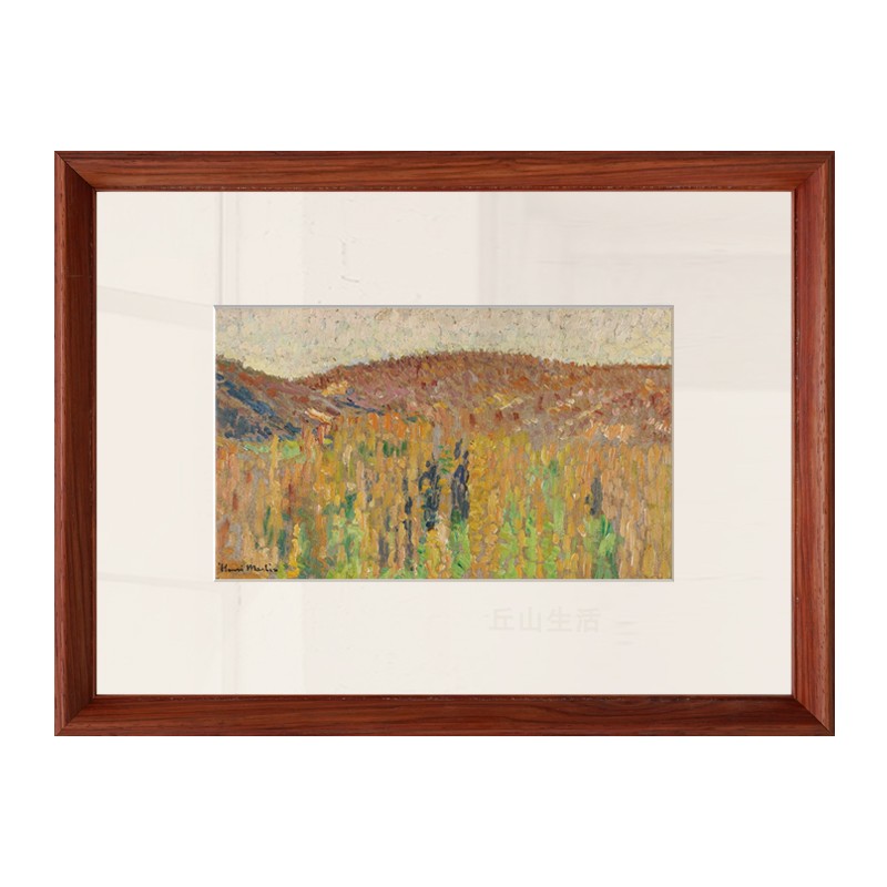 丘山生活宁静风景抽象挂画中古风高级感小众艺术酒店装饰画图片