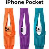 苹果手机设计感针织手机袋男女同款 25秋冬潮流迷你单肩配饰小包