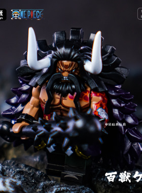 中国积木百兽海贼团船长四皇凯多第三方人仔拼装积木男孩动漫玩具