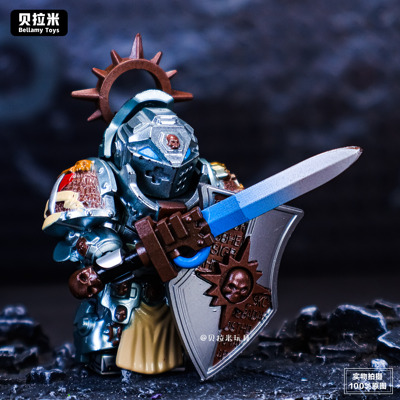 灰骑士战团人仔积木第三方玩具