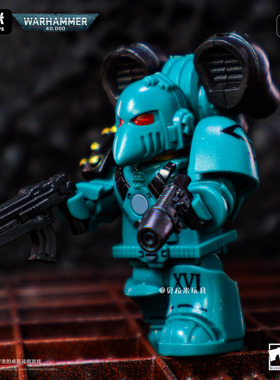 战锤40k 荷鲁斯之子MK6动力甲 午夜领主第三方人仔拼装积木玩具