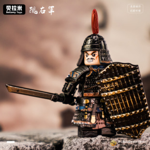 大唐陇右军人仔第三方 古代军事战争系列拼搭积木益智玩具摆件