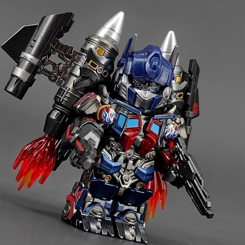 天火擎天柱积木人仔 变形金刚系列拼搭益智玩具模型男孩礼物摆件