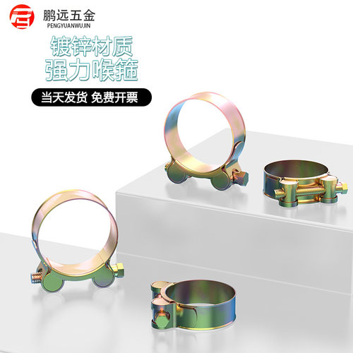 加厚铁镀锌强力喉箍管卡箍