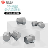 NPT1 304不锈钢外六角堵头丝堵六角油塞闷头螺塞PT