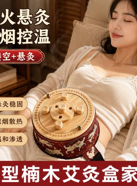 新型艾灸盒随身灸家用器具大全木制全身通用腹部肚子中医院专用罐