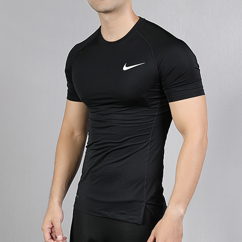 Nike耐克健身衣短袖男装2024夏新款跑步训练T恤运动服BV5632-010 运动服/休闲服装 运动T恤 原图主图