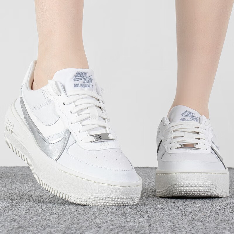 nike耐克女鞋AF1空军一号运动鞋休闲鞋厚底白色板鞋DJ9946-101-封面