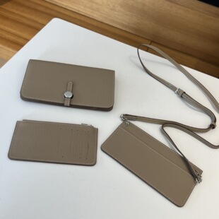 头层牛皮手机包卡包真皮护照包钱包可单肩斜挎手拿一包多用三合一