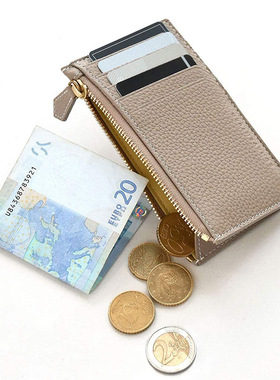 真皮拉链多卡位卡包零钱包2022女生时尚简约新款证件包软皮可定制