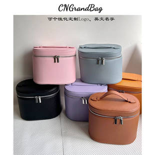 新款PU水桶化妆包轻奢女性手提包旅行大容量便携护肤收纳袋可定制