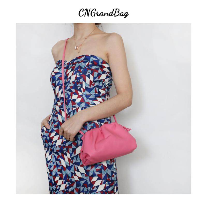 真皮云朵包女斜跨单肩褶皱包手拿饺子包2022新款简约精致多色可选,箱包皮具/热销女包/男包,通用款女包,淘宝优惠券,粉丝福利购,淘宝优惠卷