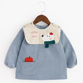 宝宝罩衣男童兜兜褂防水反穿衣婴幼儿防脏吃饭衣小孩幼儿园画画衣