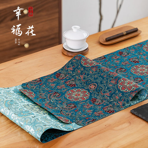 防水防油防污织锦茶席