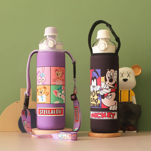 新款大容量保温杯杯套适配BABLOV花伴森1000ML女生上学保护套配件