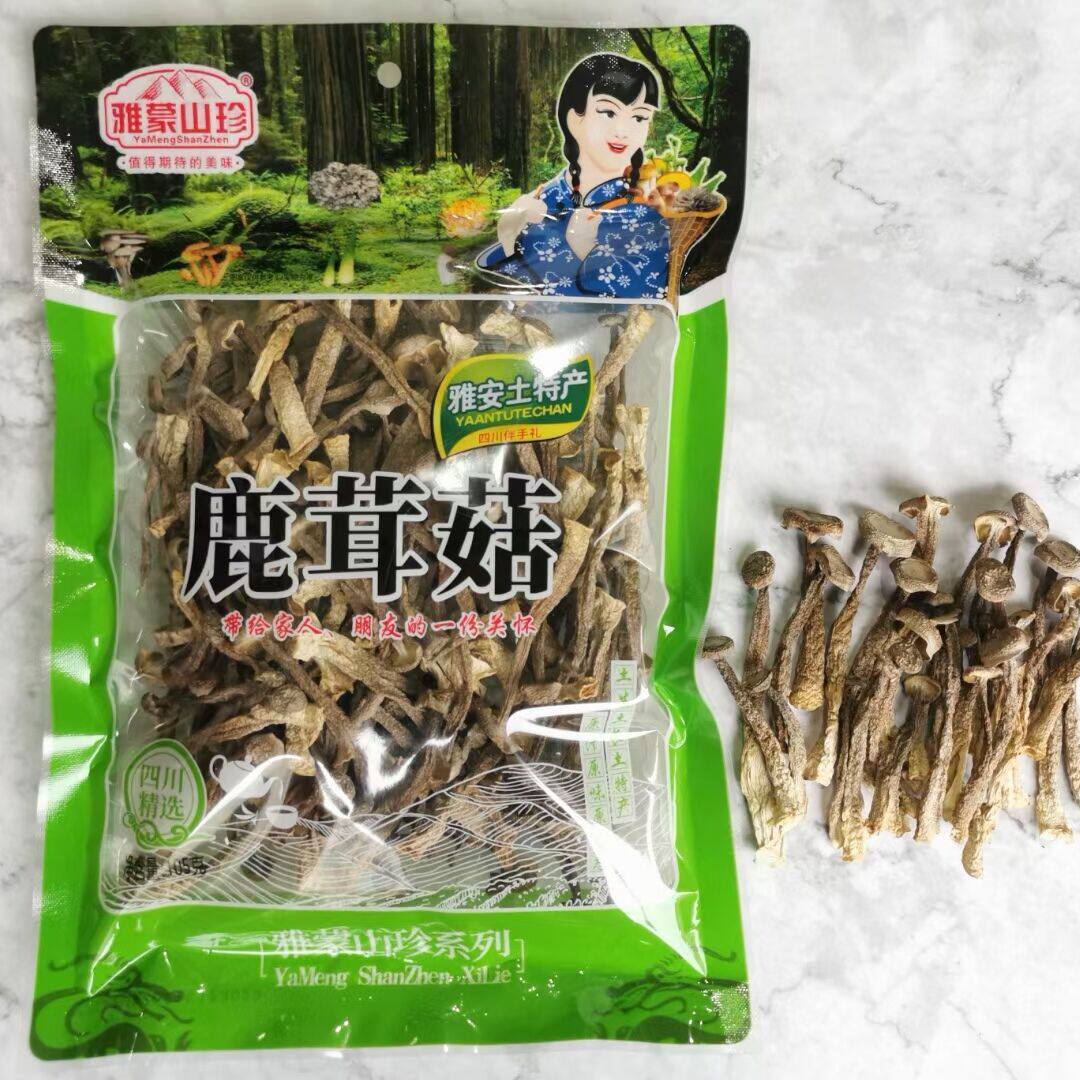 四川菌中珍品蒙顶山 鹿茸菇  食用菌 正宗干货雅蒙山珍105克