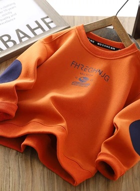 A05858（宝贝响当当）冬新款加绒加厚高领卫衣外套上衣棉花绒