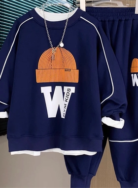 A05076（宝贝响当当）男童运动休闲套装两件套W