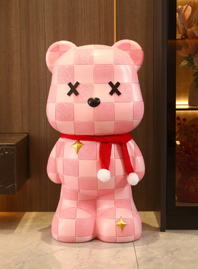 创意暴力熊装饰品落地大摆件客厅电视柜旁家居存钱罐儿童新年礼物