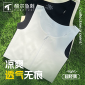 酷尔鱼刺无痕拉链隐形束胸内衣中性大胸显胸小学生女缩胸运动背心