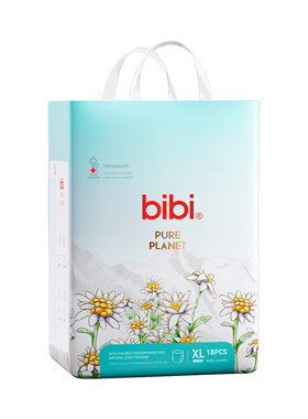 bibi纯净星球拉拉裤成长裤尿裤薄透气婴儿尿不湿大码mini装小包