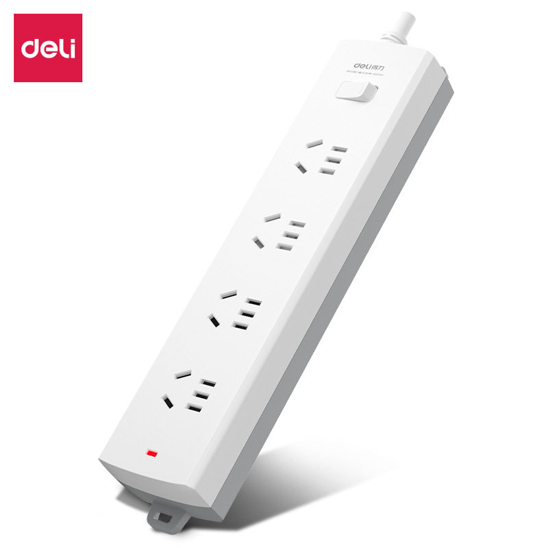 得力3990S(03)延长线插座_4组_3米_(白)插排插线板家用接线板,电子/电工,延长线插座,淘宝优惠券,粉丝福利购,淘宝优惠卷