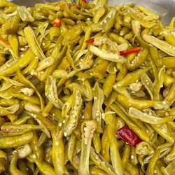 腌辣椒腌缸豆酸菜湖北麻城特产酸辣老缸豆酸豆角下饭菜正宗开胃