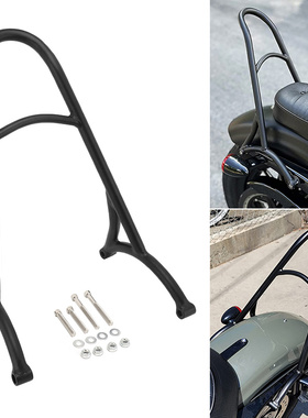 适配哈雷XL883 1200 X48 新款Burly改装后靠背 后弓背 专用后靠背