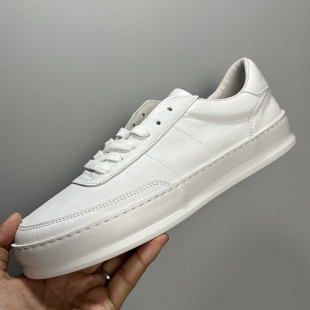 断码清仓新款板鞋男真皮透气百搭头层牛皮轻便小白鞋韩版男鞋潮鞋